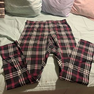 Plaid leggings